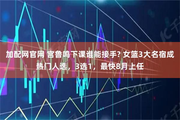 加配网官网 宫鲁鸣下课谁能接手? 女篮3大名宿成热门人选，3选1，最快8月上任
