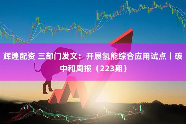 辉煌配资 三部门发文：开展氢能综合应用试点丨碳中和周报（223期）