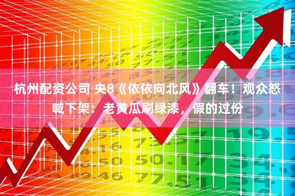 杭州配资公司 央8《依依向北风》翻车！观众怒喊下架：老黄瓜刷绿漆，假的过份