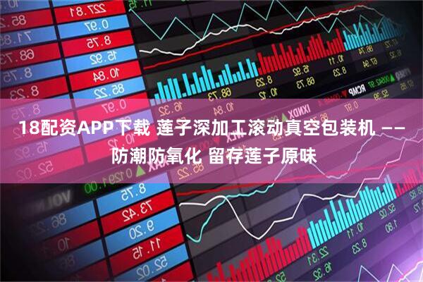 18配资APP下载 莲子深加工滚动真空包装机 —— 防潮防氧化 留存莲子原味